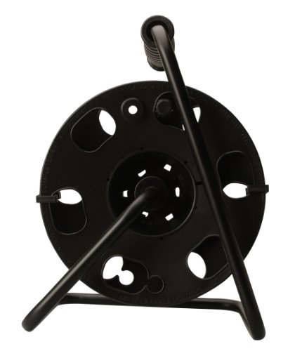 Woods 22849 Ext Cord Reel, 150 Foot, Black