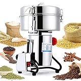 BAOJIAFU Electric Grain Mill Grinder 3000g High-speed Grain Spice Herb 4000W Dry Grinder Machine 304 Stainless Steel Superfine powder high-speed grain mill 36000r/min for Kitchen Home and Commercial