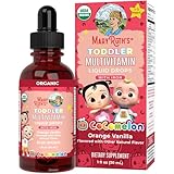 MARYRUTH'S Organics CoComelon Toddler Kids Multivitamin with Iron | Immune Support | Toddler Vitamins | USDA Organic | Sugar Free | Multivitamin Liquid Drops for Kids Ages 1-3 | Vegan | 1 Fl Oz