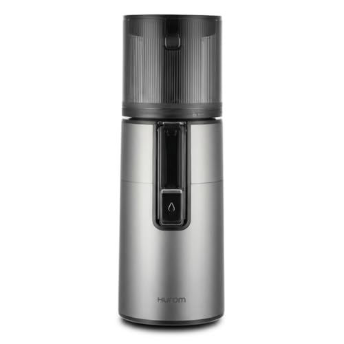 Hurom H400 Easy Clean Slow Juicer, Matte Black | Hands Free | Hopper Fits Whole Produce | Quiet Motor | BPA Free | Easy Assembly | Healthy Living | Cold Press Masticating Juicer (Titanium)