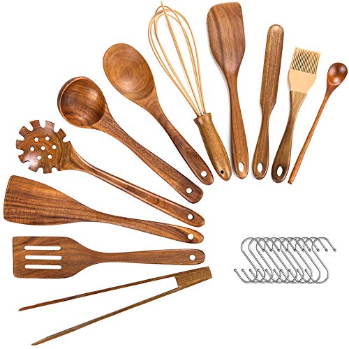 wooden spoon for cooking 10pack