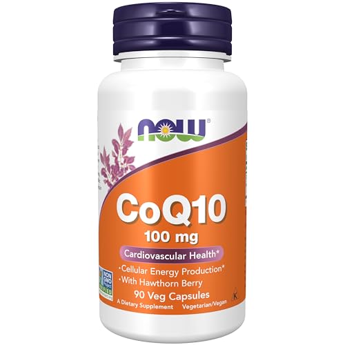 NOW Supplements, CoQ10 100 mg with Hawthorn Berry, Pharmaceutical Grade, All-Trans Form Produced by Fermentation