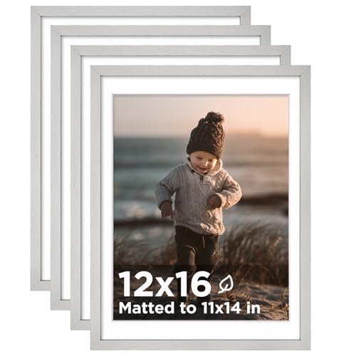 KINLINK WPC Black & White & Gold & Silver Picture Frames 4 Pack