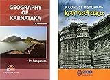 Geography Of Karnataka + A Concise History Of Karnataka | Set of 2 Books |Revised, Latest|