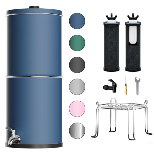 Purewell 2.25 Gallon Stainless Steel Gravity Water Filter System