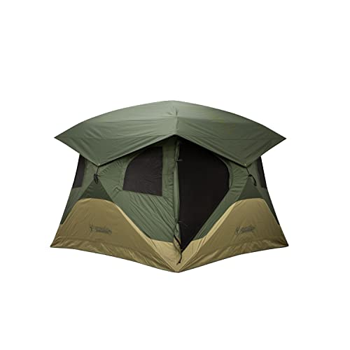 Gazelle T4 Overland Edition GT401GR Pop-Up Portable Camping Hub Tent, Easy Instant Set up in 90 Seconds, Alpine Green/Moss, 4-Person, Family, Overlanding