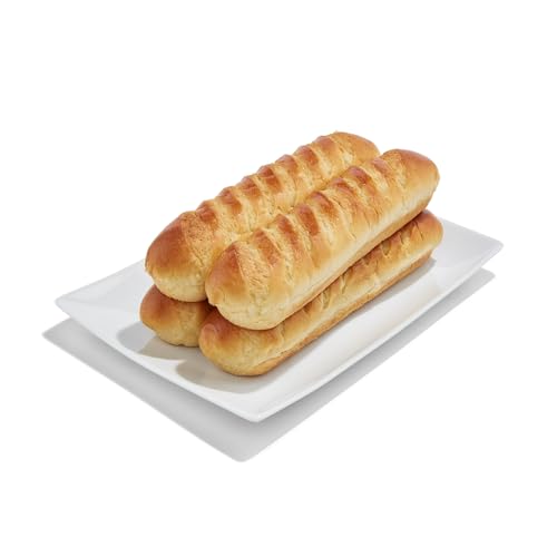 Whole Foods Market, Bread Baguette Plain French Soft Presliced 4 Count, 12 Ounce