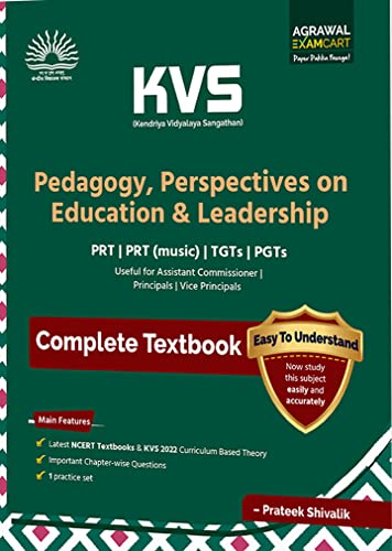 Examcart KVS PRT Pedagogy English Medium Textbook - Perspective on Education & Leadership for 2023 Exam (Prateek Shivalik) (Hindi Edition)