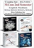 NEERAJ M.Com 2nd Semester Combo Books(MCO-6, MCO-22, MCO-23 & MCO-24) – English Medium, IGNOU - Chapter Wise Help Book including Solved Sample Papers – Published by Neeraj Publications