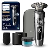 Philips Norelco S9000 Prestige Rechargeable Wet & Dry Electric Rotary Shaver with Precision Trimmer, Premium Case & Cleaning System, SP9841/84