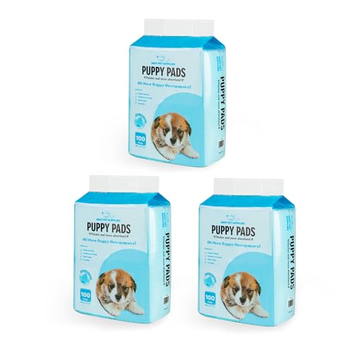 Best Pet Supplies Disposable Puppy Pads for Whelping Puppies and Training Dogs Ultra Absorbent, Leak Resistant, and Track Free for Indoor Pets, Floor Protection