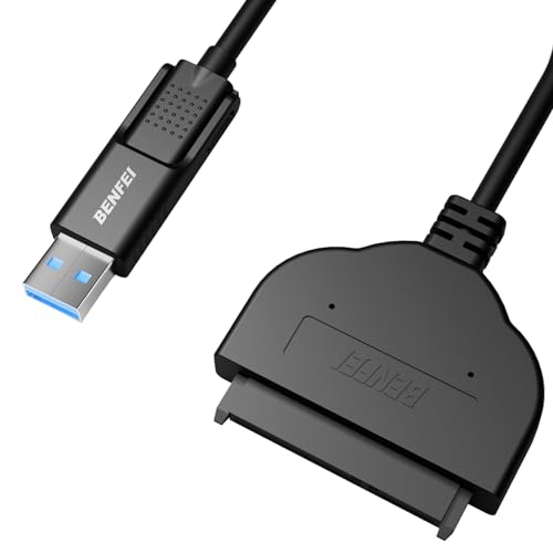 BENFEI SATA to USB Cable, USB 3.0 to SATA III Hard Driver Adapter w/UASP Compatible for 2.5 inch HDD and SSD