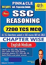 SSC Reasoning 7200 TCS MCQ chapter wise 4th edition english medium