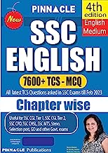 SSC English 7600 TCS MCQ chapter wise with detailed explanation 4th edition english medium