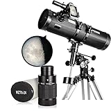 SOLOMARK Telescope 130650EQ, Telescopes for Adults and 1.25inch Deluxe Zoom Telescope Eyepiece 8-24mm with T-Thread, Continuous Zooming Variable