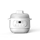 TRASKA Electric Cooker Household Automatic Waterproof stew Bird's nest stew Cup Ceramic Multi-Functional Cooker Soup Pot Small Household Appliance Casserole White Version