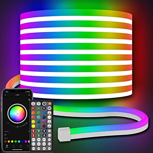 AILBTON 10m Led Neon Rope Lights,Flexible Lights,Control with App/Remote,Multiple Modes,IP65 Outdoor RGB Lights Waterproof,Music Sync Gaming Strip for Bedroom Indoor