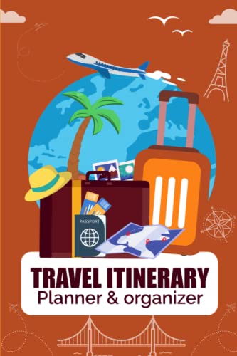 Travel Itinerary Planner & Organizer: Includes flight details, hotel, dinner, show, train, transfer, taxi and tour packages information & reservation. ... Perfect for Local and International Travel.