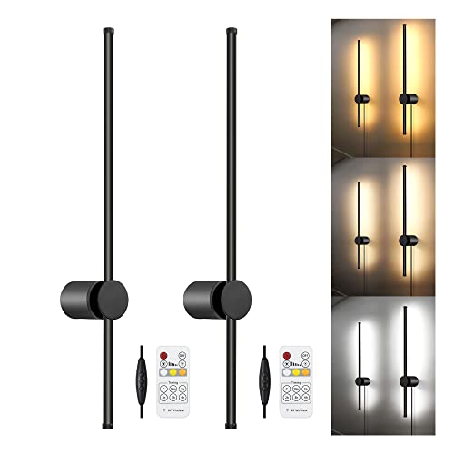 GOODATE Remote Wall Sconces Set of Two