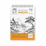 Anupam SketchO Sketch Book A5 Acid Free Natural Shade 140 GSM Paper Wiro-Bound Sketchpad for Artists Students (50 Sheets, Set of 1)