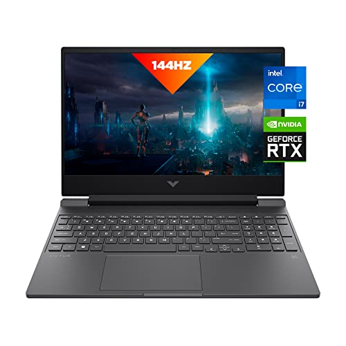 HP Victus 15 Laptop, FHD IPS 144Hz Display, 9ms Response Time, Intel Core i7-13700H, 16 GB RAM, 512 GB SSD, NVIDIA GeForce RTX 4050 GPU (6 GB), Windows 11 Home, 15-fa1020nr (2023)
