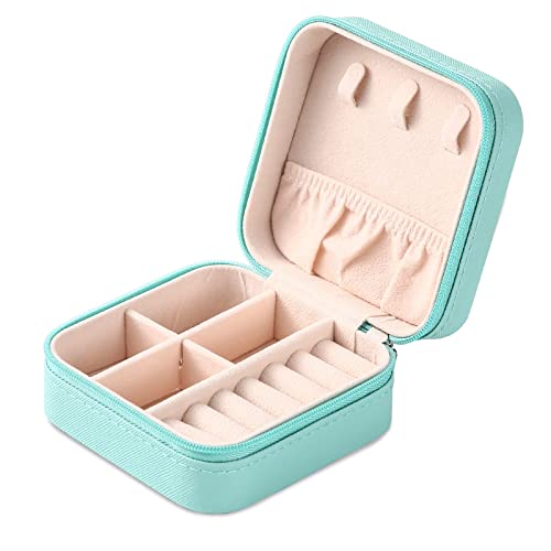 Neveika Mini Jewelry Box Leather Jewellery Ring Organizer Case Storage Gift Box Girls Women