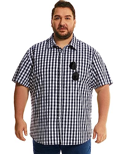 HOdo Big and Tall Mens Cotton Button Down Shirt 2XL-6XL