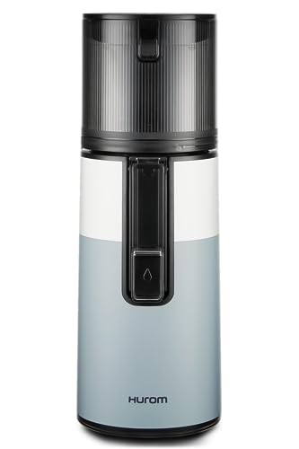 Hurom H400 Cold Press Juicer Machine, Award Winning Masticating Slow Juicer, Easy to Clean, Strainer & Hands Free with Self Feeding, Wide Mouth Hopper, Easy Assembly (Two-Tone Blue)