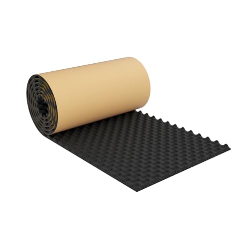 Self-Adhesive Sound Insulation Acoustic Foam, Sound Proof Padding, Fire/Water Resistant Acoustic Treatment Foam.