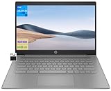 HP 2023 est Chromebook Laptop Student Business,14'' HD Display,Quad-Core Intel Celeron N4120 Processor,4GB RAM,64GB eMMC,720p Webcam,WiFi,Bluetooth,14+ Hrs Battery,Chrome OS+MarxsolCables Modern Gray