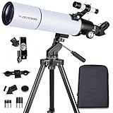 Celticbird Telescope for Adults High Powered, 80mm Aperture 600mm AZ Mount Refractor Telescope for Kids Beginners - Portable Telescopes for Adults Astronomy with Backpack, Phone Adapter, Moon Filter