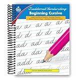 Carson Dellosa Beginning Cursive Handwriting Workbook for Kids Ages 7+, Letters, Numbers, and Sight Words Handwriting Practice, Grades 2-5 Cursive Handwriting Workbook