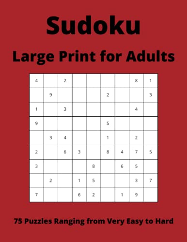 Sudoku: Large Print for Adults