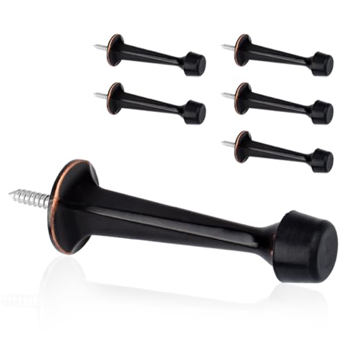 KOVOSCH Solid Rigid Door Stops with Soft Rubber Tips