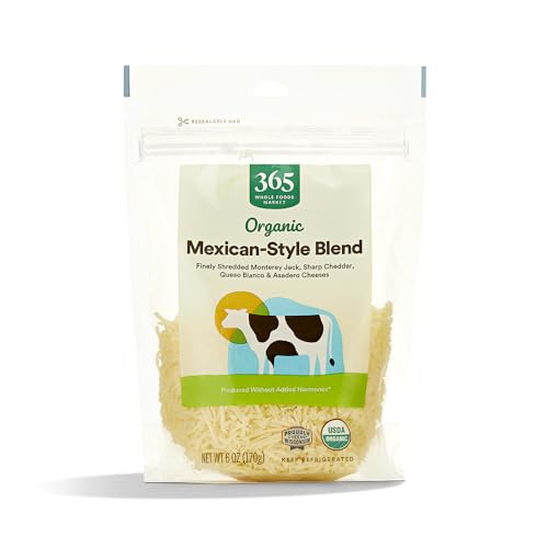 365 by Whole Foods Market, Blend Mexican Fancy Shredded Organic, 6 Ounce