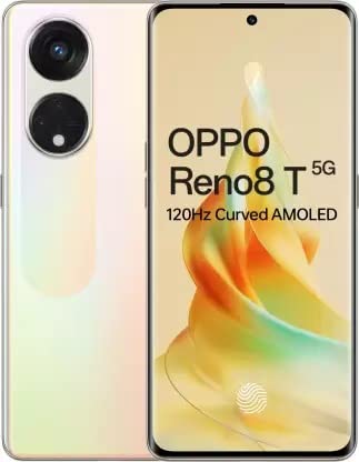 Book Cover Oppo Reno8T 5G (Sunrise Gold, 128 GB) (8 GB RAM)