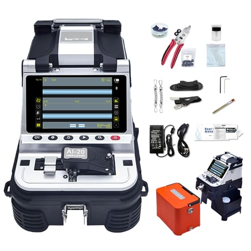 D YEDEMC SM&MM Automatic Intelligent Optical Fiber Fusion Splicer & Cleaver Kit