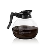 SYBO Coffee Pot Decanter, 12-Cup Glass Coffee Decanter Black