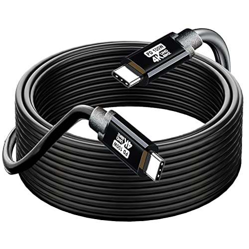 YOTETION USB C to USB C Cable 3FT,100W 4K60HZ USB3.2 GEN2x2，USBC Video Output Fast Charging & Sync for Xreal MacBook Pro iPad Pro iPhone 15-16-17 Pro Galaxy S22 Portable Monitor