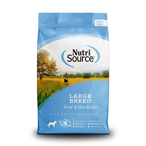 NutriSource Dry Dog Food for Large Breeds, Trout and Rice