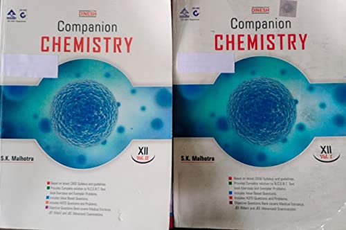 Dinesh Companion Chemistry Vol 1&2 Class 12 By SK Malhotra (Second Hand & Used Book) (S)