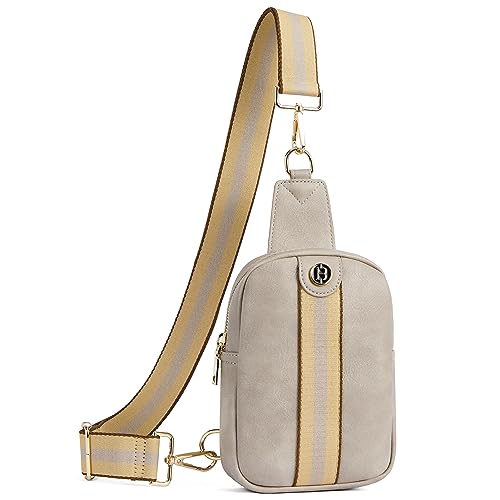 BOSTANTEN Small Sling Bag Crossbody Bags for Women Trendy Crossbody Purse Leather Chest Bag