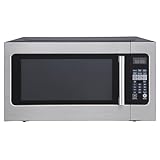 Magic Chef 2.2 Cubic Feet 1,200 Watts Countertop Microwave Oven with Sensor Cooking, Large Microwave for Kitchen Spaces, Stainless Steel, MC2211MS