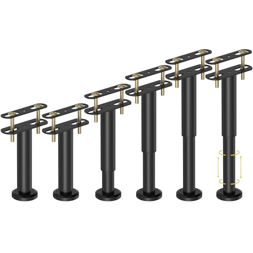 Wlrrcwdttc Adjustable Height Bed Support Legs for Bed Frame/Bed Center Slat/Furniture