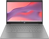 HP 2023 Chromebook Laptop, 14 Inch Display, Intel Celeron N4120 Processor, 4GB RAM, 128GB Storage (64GB eMMC+64GB MSD Card), Intel UHD Graphics 600, WiFi, Bluetooth, Chrome OS, Modern Gray