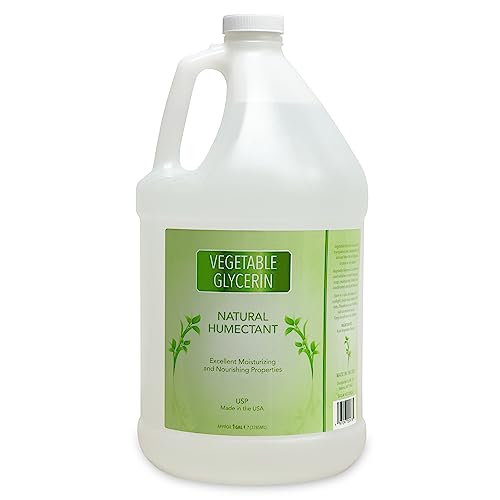 Vegetable Glycerin Distributed by ME LLC, 1 Gallon, USP Kosher Food Grade, 100% Vegetable Glycerin, Natural Humectant, Use in Soaps, Moisturizers, Face Cleaners and More!
