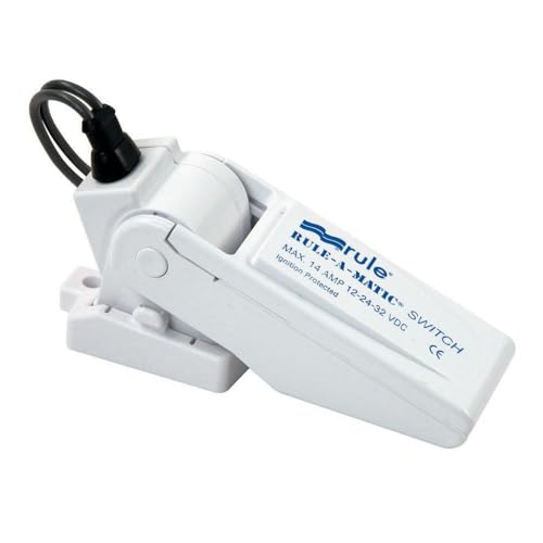 Rule 35A Rule-A-Matic Bilge Pump Float Switch, Mercury Free,White