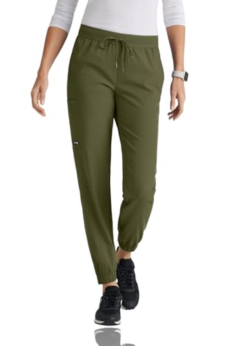 BARCO Grey's Anatomy Spandex Stretch Direct - Dash Scrub Jogger for Women, Elastic Waist Yoga Style Women's Scrub Pant