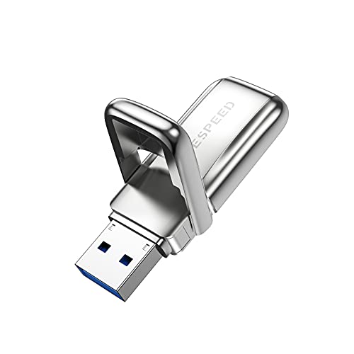 MOVE SPEED 128GB/256GB/512GB/1TB USB 3.2 Solid State Flash Drive - 520MB/s High Speed Type C Gen 2 Thumb Drive With Keychain Leather Case