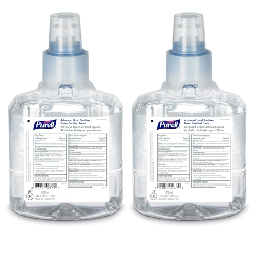 PURELL Advanced Hand Sanitizer Foam 1200 mL LTX-12 Refill for Dispenser Pack of 2